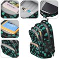 thumbnail image 4 of Alien and Planet Black Pattern Backpack for School, Cute School Bag with Adjustable Shoulder Straps and Padded Back, 16.9"x12.6"x5.9", 4 of 5