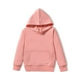 thumbnail image 2 of CYRBOKO Girls Sweatshirts, Crew Neck Casual Long Sleeve Gift Hoodies with Pockets Pink Size 7-8 T, 2 of 7
