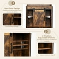 thumbnail image 6 of Costway Over-The-Toilet Storage Cabinet Bathroom Organizer w/ Sliding Barn Door Rustic, 6 of 10