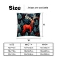 thumbnail image 5 of Elk Deer Luxurious Velvet Decorative Pillows Covers - Set of 2 Throw Pillow Covers for Chair, Unique Patterns, 16x16, 18x18, 20x20 Inches for Any Occasion, 5 of 6