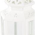 thumbnail image 3 of Gifts & Decor Medium Size Victorian White Candle Lantern Candleholder, 3 of 7