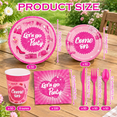 Let's Go Party 400-Piece Disposable Tableware Set for 50 Guests, Hot ...