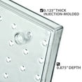 thumbnail image 2 of 7 Pocket Multi Tier Wall Brochure Holder: 6 Trifold Size Pockets and 1 Letter Size Pocket Pegboard Wall Brochure Holder, 2 of 6