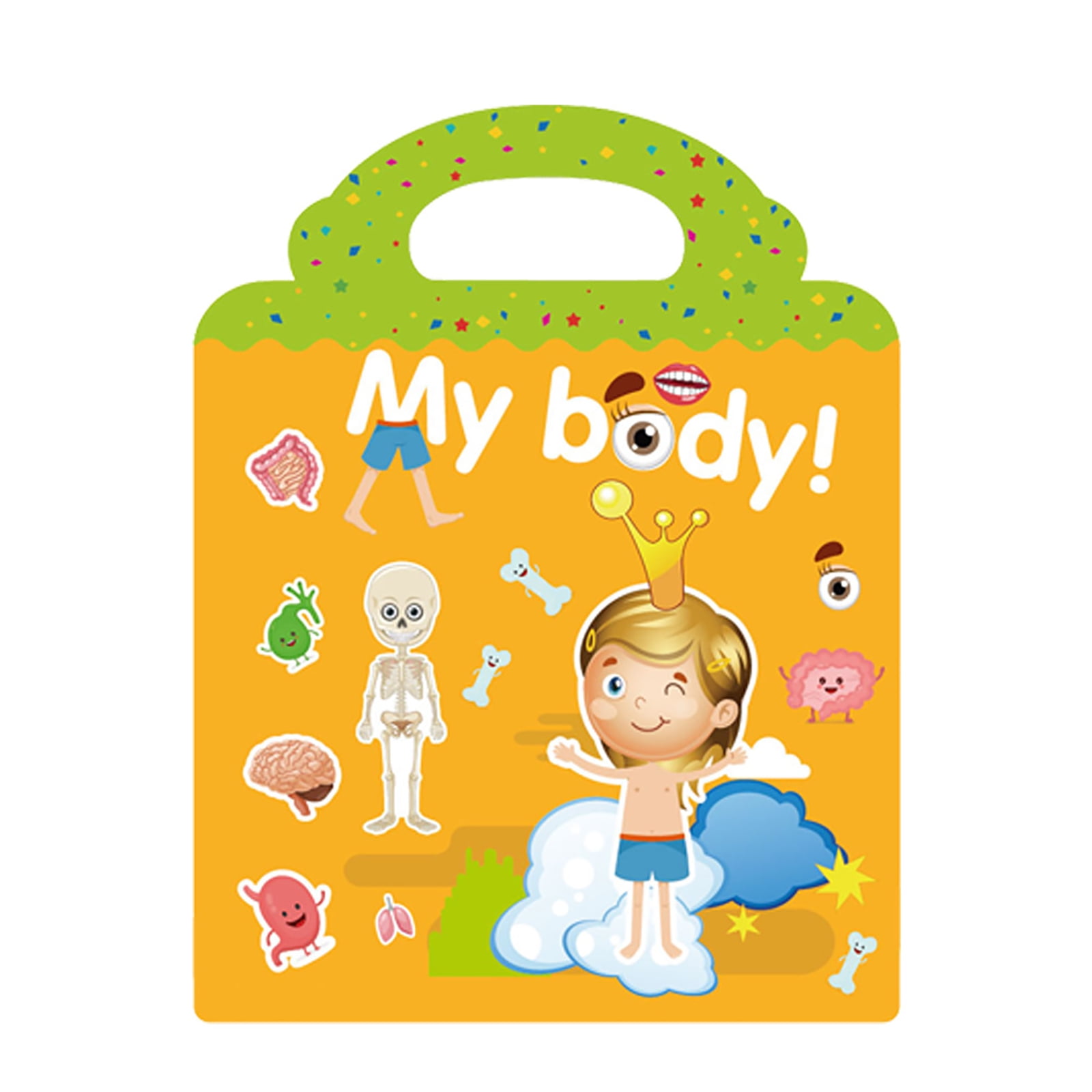 Educational Children Stickers Reusable Cartoon Stickers DIY Sticker Toy