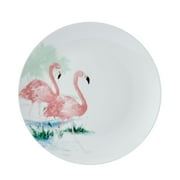Studio Nova Flamingo Haven 12 Piece Porcelain Dinnerware Set White