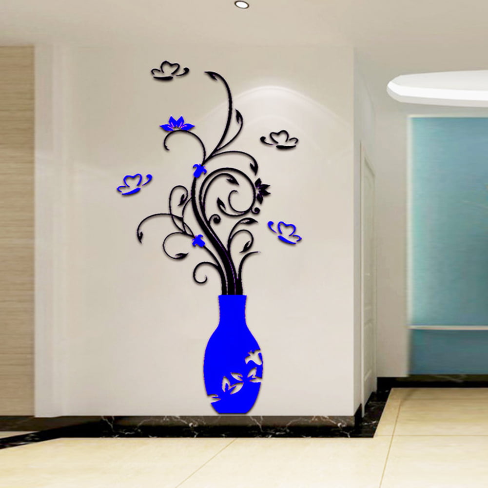 Details about   3D Blue Vase Painting Wall Paper Wall Print Decal Wall Deco Indoor Murals Wall