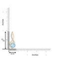 thumbnail image 3 of ANGARA Natural 1.4 ct Aquamarine Infinity Pendant with Diamond Accents in 14K Yellow Gold for Women (Size-7mm) | March Birthstone, Anniversary, Jewelry Gift for Women | Natural Aquamarine Necklace, 3 of 8