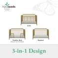 Little Seeds Raven 3in1 Convertible Metal Crib, JPMA Certified, Gold