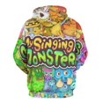 thumbnail image 3 of My Singing Monsters Casual Pullover Hoodie Unisex Hooded Sweatshirt Novelty 3D Graphic Long Sleeve Sweater with Pocket XL, 3 of 8