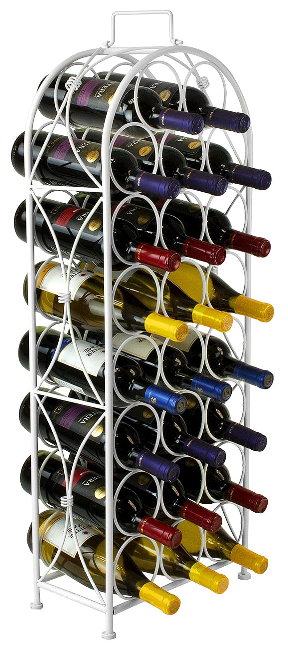 French Style Sorbus Bordeaux Chateau Wine Rack Holds 23 Bottles of Wine 