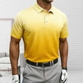 thumbnail image 4 of Zysthvn Summer Shirts for Men Tall and Big Polo Golf Casual T Shirts for Men Turn Down Collar Short Sleeve Gradient Shirts, 4 of 5