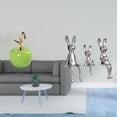 thumbnail image 2 of Figura De Conejo De Cerámica Familiar, Escultura Decorativa Para El Hogar, Cafetería, Estudio, Escritorio, Mesa, Centro De Mesa, Armario, Estantería, Decoración Navideña., 2 of 8