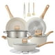 thumbnail image 1 of Juego de ollas y sartenes de 16 piezas Juego de utensilios de cocina antiadherentes con juego de cocina (blanco, 16 piezas), 1 of 5