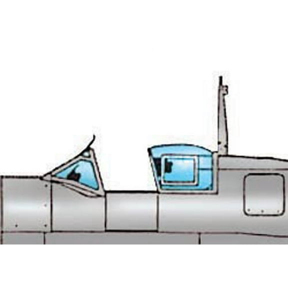 Supermarine Spitfire IX Vacuform Canopy x2 for Hasegawa, ICM (1/48 model kit accessory)