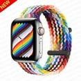 thumbnail image 4 of BRADCET Compatible with Braided Solo Loop Apple Watch Band 44mm 40mm 45mm 38mm 42mm 49mm 41mm Women Men, Elastic Band Nylon Wristbands Strap for iWatch Series Ultra 8 7 SE 6 5 4 3 2 1 Nike Accessories, 4 of 11