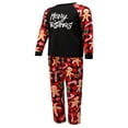 thumbnail image 2 of Matching Family Christmas Pajamas  Long Sleeve Letter Raglan Tops + Cartoon Pants Set, 2 of 7