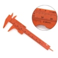 thumbnail image 3 of Mini 80mm Doble Escala Plástico Vernier Calibrador Herramientas Medición, 3 of 9