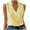 Yellow, variant on XFLWAM Womens V Neck Wrap Sleeveless Tank Tops Casual Summer Blouses Shirts Dressy Work Tank Top