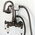 thumbnail image 4 of Water Creation F6-0012-03-AL 3.38 in. Brown Vintage Classic Center Wall Mount Tub Faucet, Oil-Rubbed Bronze, 4 of 5