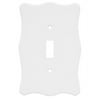 Brainerd 64605 Nylon Single Toggle Switch Wall Plate/Switch Plate/Cover, White