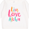 thumbnail image 3 of Inktastic Live Love Aloha Toddler Sweatshirt, 3 of 4