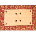 thumbnail image 1 of Ahgly Company Indoor Rectangle Oriental Orange Modern Area Rugs, 5' x 7', 1 of 4