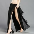 thumbnail image 4 of Skirt Chiffon Split Dress For Women India Practice Skirt Women Belly Dance Skirt 6 Colors High Spilt Clothes, 4 of 8
