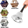 thumbnail image 4 of Gold Ringing Hand Bell - Loud Metal Handheld Ring Tea Bell for Calling Attention and Assistance, 4 of 9