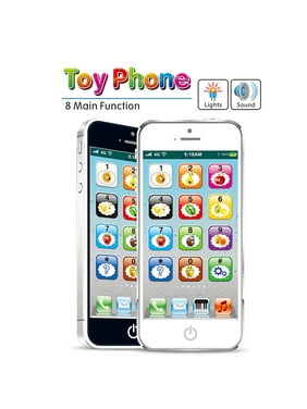 Kids Phone Toys Cellphone Baby Kid LED Educational Phone English Learning Mobile Phone Toy Chrismtas New Year Gifts