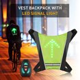 thumbnail image 3 of 1 pcs Turn Signal Vest Bike Pack Guiding Light Reflective Luminous Safety Warning Direction Backpack with Remote Controller for Night Cycling Running Walking Hiking Bag, 3 of 9