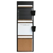 Stratton Home Decor Henry Wall Organizer - Functional Decor Piece with Calendar, Chalkboard, Corkboard Sections - Large Wall-Mounted Command Center for Living Room, Kitchen, Dining Room, Study
