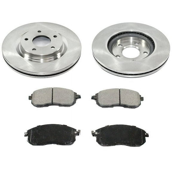 Front Brake Pad and Rotor Kit - Compatible with 2017 - 2019 Nissan Sentra 2018