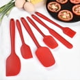 thumbnail image 3 of Juego de 6 Espátulas de Silicona, Espátula de Goma de Grado Alimenticio, Juego de Espátulas para Utensilios de Cocina, Mango Fuerte con Agarre Ergonómico, Resistente Al Calor hasta 600°F para Utensil, 3 of 7