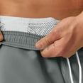 thumbnail image 5 of DDAPJ pyju Birthday Gifts! Mens Drawstring Running Shorts Solid Athletic Shorts Lightweight Quick Dry Workout Gym Shorts with Pockets Dark Gray L, 5 of 7