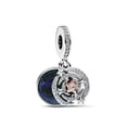 thumbnail image 5 of Hot New Fashion Sterling Silver Plated Moon Star Sun Blue Pendant Fit Women Fine Dangle Bracelet Accessories Bead Charms, 5 of 6