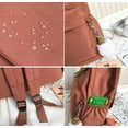 thumbnail image 2 of LinYooLi Fashion Canvas Nylon Backpack Satchel for Women Men, Large Shoulder Bag Removable Pendant, 2 of 5
