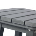 thumbnail image 6 of Costaelm Paradise 24" Outdoor Patio HDPE Square Counter High Backless Bar Stool, Gray, 6 of 8