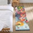 thumbnail image 3 of Yayeee Runner Rug for Bedroom 2'x6' Machine Washable Hallway Non Slip Mat, Blue Floral Tomatoes, 3 of 8