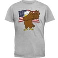 thumbnail image 1 of 4th Of July America Dabbing Bald Eagle Mens T Shirt Heather LG, 1 of 1