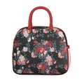 thumbnail image 2 of Lunch Bag Lunch Box for Women Reusable Insulated Lunch Cooler Bags,Large Capacity for Work Travel Picnic,Water-Resistant Pioneer Colorful Floral Lunch Tote Bag Gifts for Woman Mom Red, 2 of 6