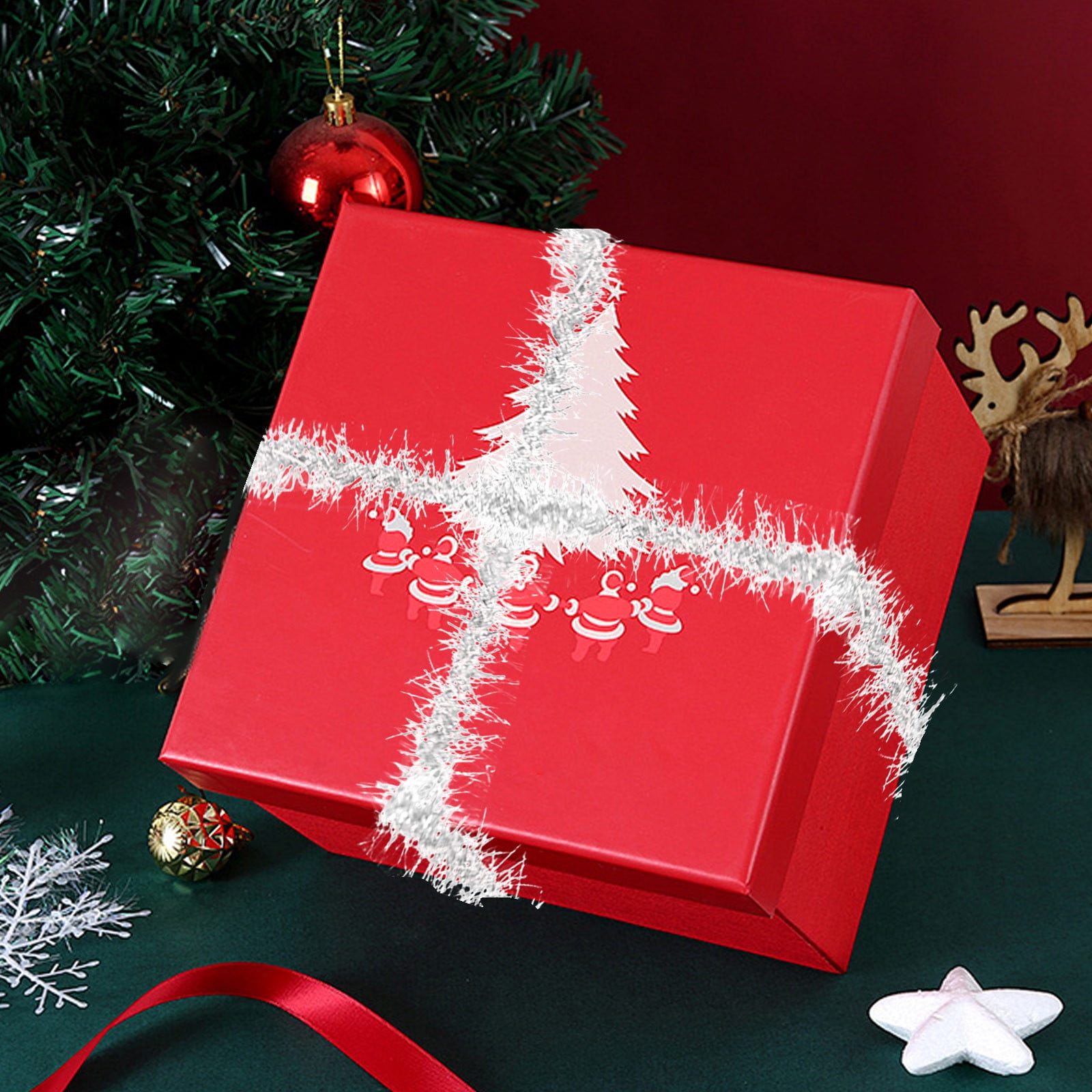 Adornos navideños, tiras de decoración navideña, tiras de lana para ...