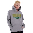 thumbnail image 3 of Oregon OR Distressed Student Hoodie Sweatshirt Women Men Brisco Brands S, 3 of 6
