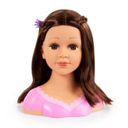 Bayer Design Charlene Super Model Makeup Styling Head, Brunette, Includes Makeup and Stickers, Childrens Pretend Play 3+