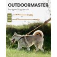 thumbnail image 3 of OutdoorMaster Bungee Dog Leash, Heavy Duty Dog Leash with Shock Absorption, 2 Padded Handles Training Leash, Improved Dog Safety and Comfort - Brown Upgraded, 6 FT, 3 of 6