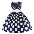 thumbnail image 3 of IBTOM CASTLE Kids Girls Polka Dots Tutu Princess Ballet Dress for Toddler Child Bowknot Birthday Party Dance Halloween Fancy Dress up Costume 7-8 Years Royal Blue, 3 of 7