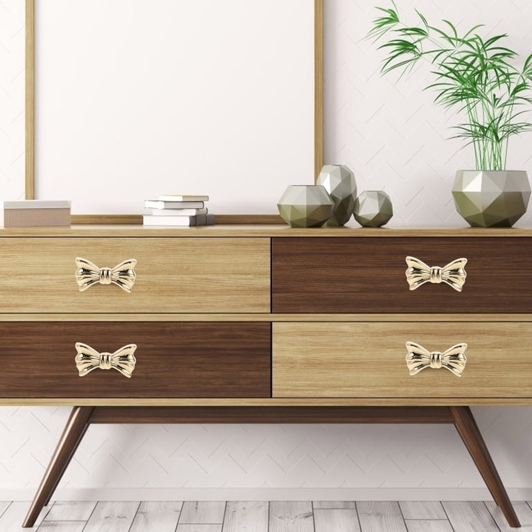 gold bow knobs for dresser Brass Bow Dresser Knobs: Dresser Pull Furniture Knob