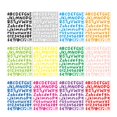 thumbnail image 2 of yuksok 12Pcs Colorful Letter Stickers Vinyl Letter Stickers Self 1 inch Alphabet Letter, 2 of 9