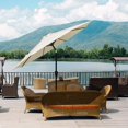 thumbnail image 4 of CHUANK 9ft Outdoor Market Table Patio Umbrella with Button Tilt and 8 Sturdy Ribs  Green, 4 of 6