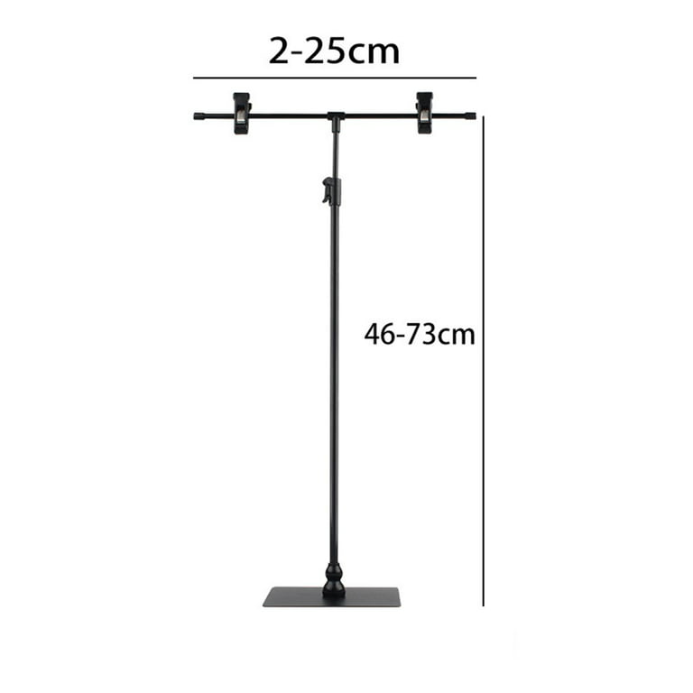 Table Poster Stand T Shaped Advertising Display Telescopic Menu Holder  Stainless Steel 46 to 73cm Height for Commercial Store Office 