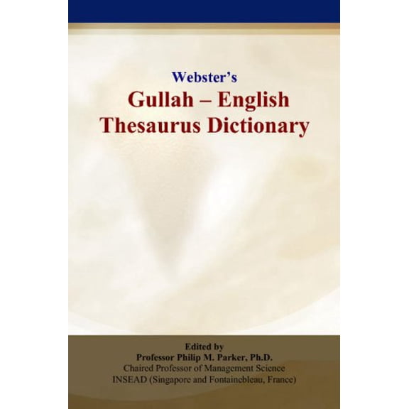 Pre-Owned Websters Gullah - English Thesaurus Dictionary, 9780497835057, 0497835053, Paperback,